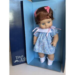 1987 Tiara Dolls Baby Tender Touch Redhead Ginger Blue Sleep Eyes 15"